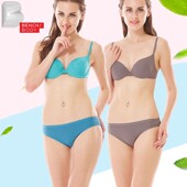 BODY 奔趣内裤 女士锦纶中腰纯色简约三角内裤 bench 2件装 TUG0100