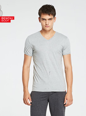 bench/BODY/奔趣夏季短袖男生棉质纯色T恤基础打底衫BUA0277 0276