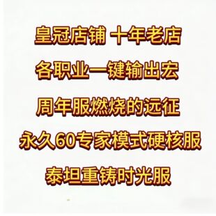 魔兽世界周年服燃烧的远征TBC永久60专家硬核时光服GSE一键输出宏