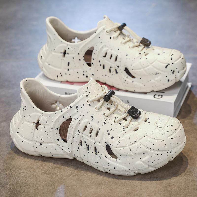 凉鞋男夏季外穿防滑大码全包洞洞鞋男生户外沙滩运动凉拖2025新款