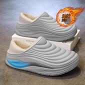 棉拖鞋 外穿开车加绒保暖棉鞋 男冬季 居家防滑防水毛拖男生2025新款