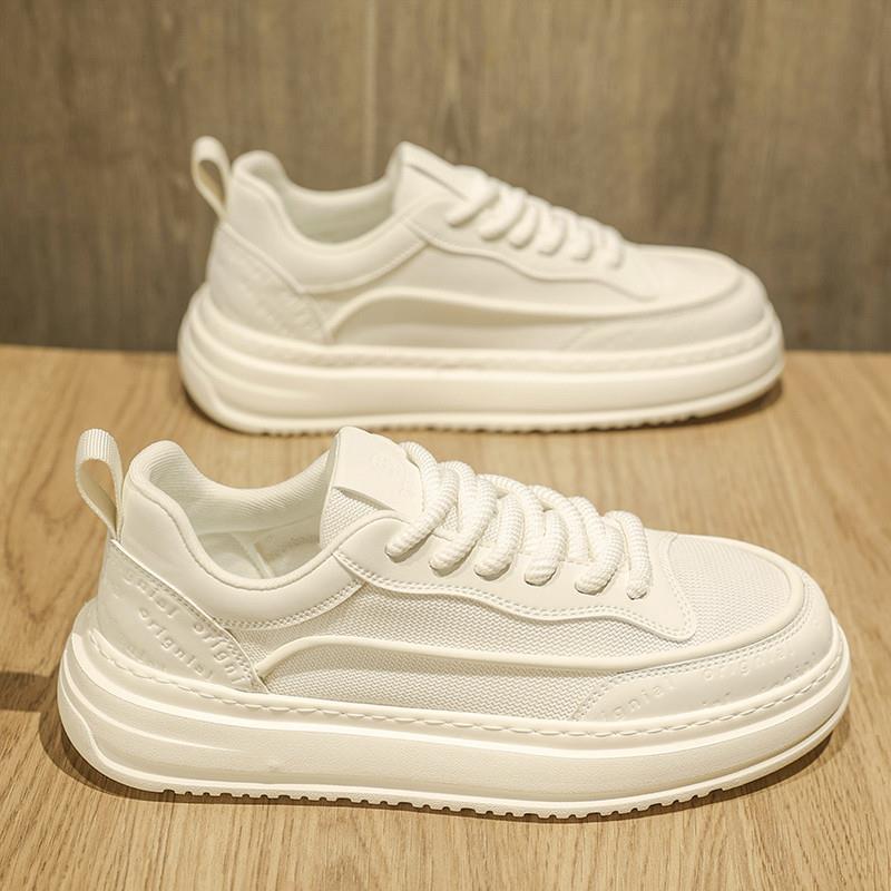 2025新款夏季休闲透气男士板鞋潮流百搭男鞋网面小白鞋子男款耐磨