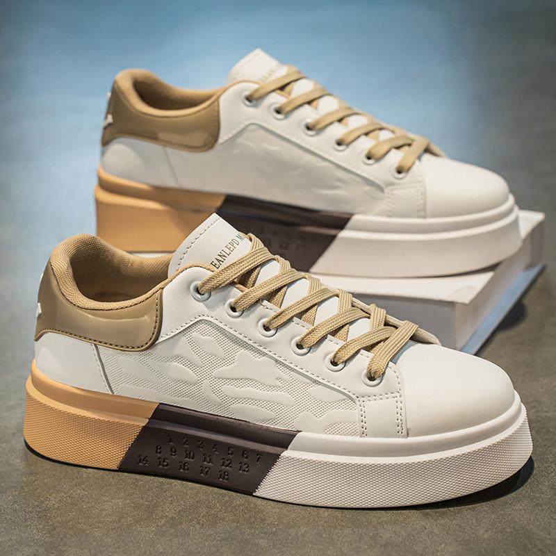 莆田男鞋夏季透气小众原创休闲板鞋青少年防滑厚底内增高运动潮鞋,流行男鞋,单鞋,淘宝优惠券,粉丝福利购,淘宝优惠卷