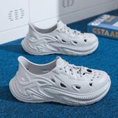 外穿防滑耐磨青少年运动凉拖海边开车两用沙滩洞洞鞋 凉鞋 男潮夏季