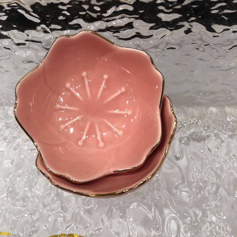 美容院专用精油碗分装精油碟水粉精油陶瓷粉晶小碗碟美容用品工具