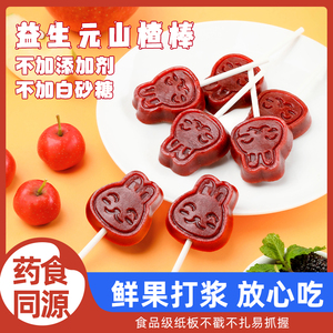 山楂鸡内金棒棒糖无添加蔗糖婴宝宝儿童健康零食山楂桑葚糕水果条