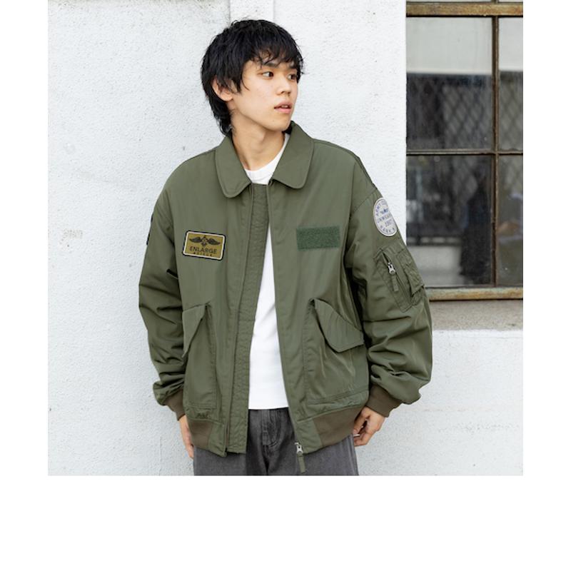 代购BEAMS男士夹克防寒保暖中棉军绿春秋户外外套爆款休闲