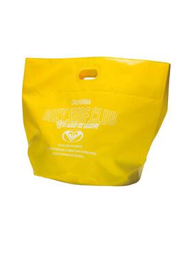 代购Quiksilver女士单肩包收纳防泼水耐水便携黄色防水大容量