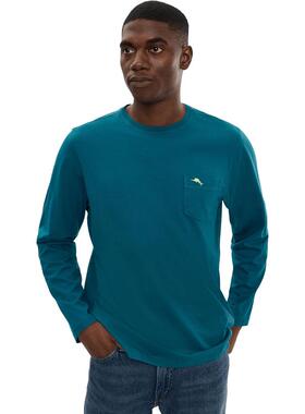 代购Tommy Bahama男士T恤透气吸汗修身日常休闲长袖爆款