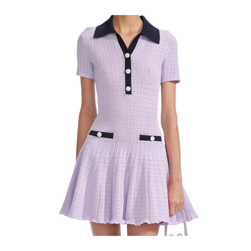 SelfPortrait连衣裙女透气舒适修身显瘦柔软亲肤弹性贴合