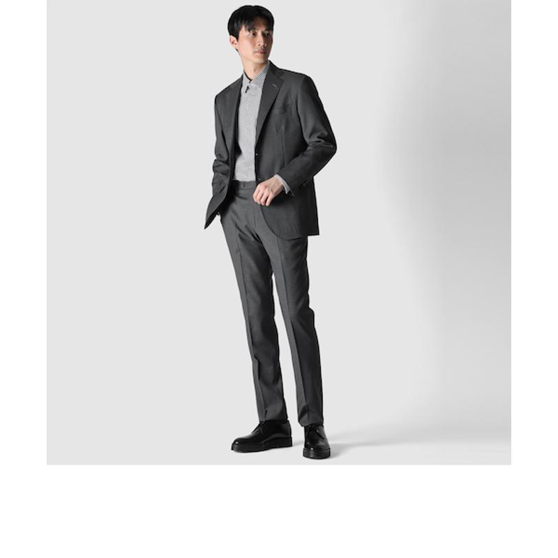 代购LANVIN浪凡男士西裤透气弹性修身混纺商务通勤长裤百搭简约