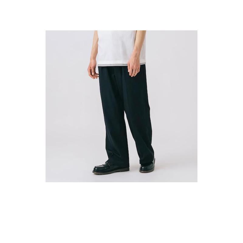 代购BEAMS男士休闲裤速干凉感宽松直筒办公休闲长裤百搭简约