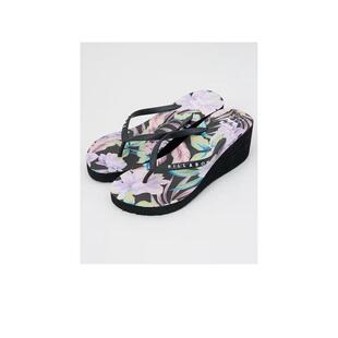 代购Quiksilver女士人字拖防滑耐候性抗紫外线轻便花卉图案