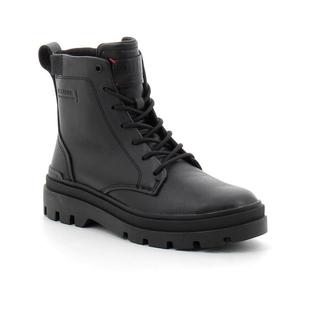 代购PALLADIUM帕拉丁男士马丁靴耐磨防滑轻便透气黑色系带厚底