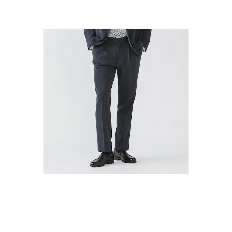 代购BEAMS男士休闲裤透气易洗修身弹力办公通勤长裤百搭简约