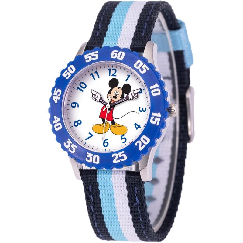 Disney/迪士尼男孩卡通不锈钢表盘尼龙表带腕表mm防水表盘