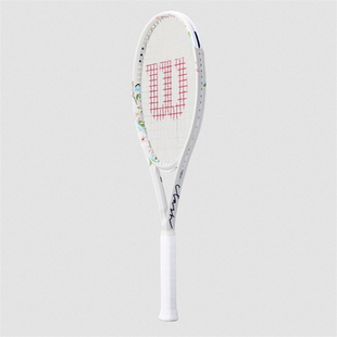 代购wilson威尔胜白玫瑰花卉限定款Clash100L V3 女士2号拍网球拍
