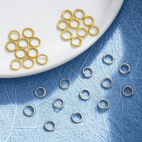 铁圈单圈开口闭口圈 DIY饰品配件手工手链项链连接环O圈可做保色