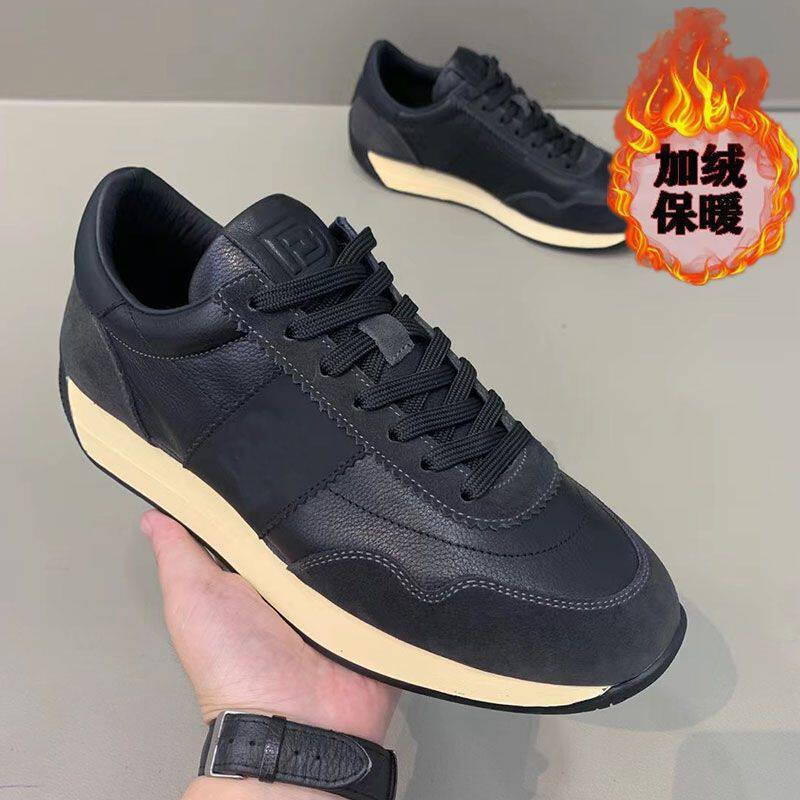 男士休闲鞋秋冬款加绒保暖时尚超轻阿甘鞋百搭加厚运动男鞋高颜值