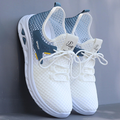 镂空男鞋网眼夏季薄款透气洞洞鞋男椰子鞋学生网鞋防臭运动跑步鞋