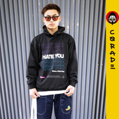 长袖 corade宝葫芦 加绒连帽情侣国潮原创 YOU 夜光卫衣 HATE