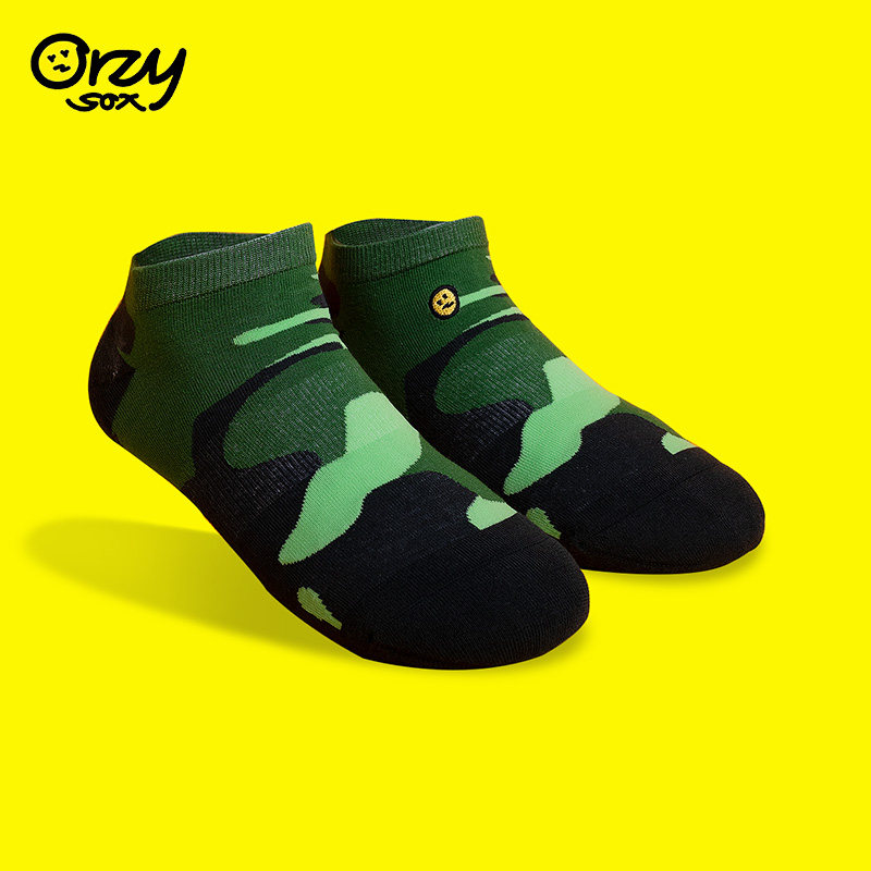 Corade X ORZYSOX 迷彩 男女情侣通用透气防臭吸汗运动潮牌短袜