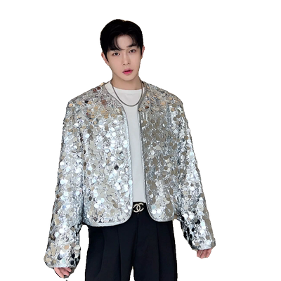 亮片男夹克外套开衫演出