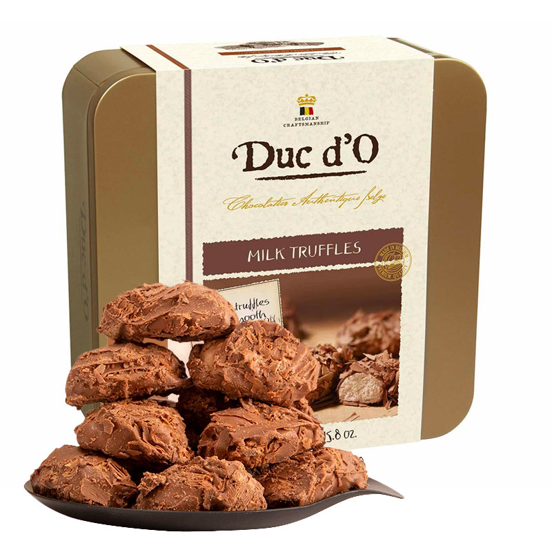 比利时进口duc do迪克多铁盒装牛奶松露夹心巧克力450g喜糖零食