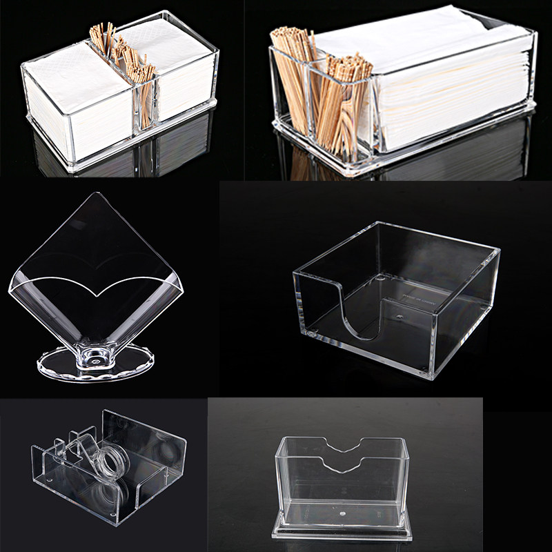 防摔纸巾盒亚克力餐厅立式纸巾盒