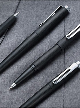 包邮KACO ANGLE 锋度 金属拉丝黑色银色宝珠笔 圆珠笔 商务礼品装