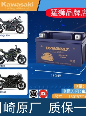 适用川崎异兽650 Versys-X300 1000铃木DL650摩托车电瓶12V蓄电池