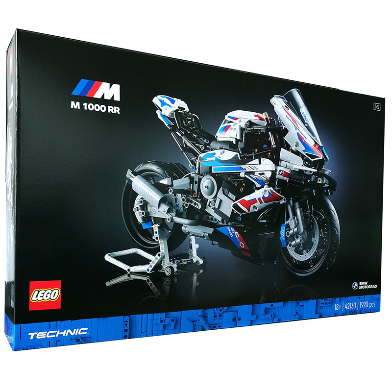 乐高LEGO机械组42130宝马BMW M 1000 RR摩托车科技积木收藏玩具