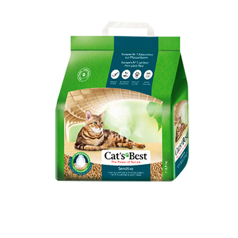 德国进口CatBest凯优猫倍思绿标绿能抑菌猫沙结团松木猫砂