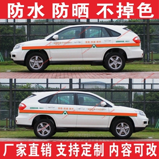 中国平安保险车贴车主服务中心极速查勘救援服务专业价值汽车贴纸