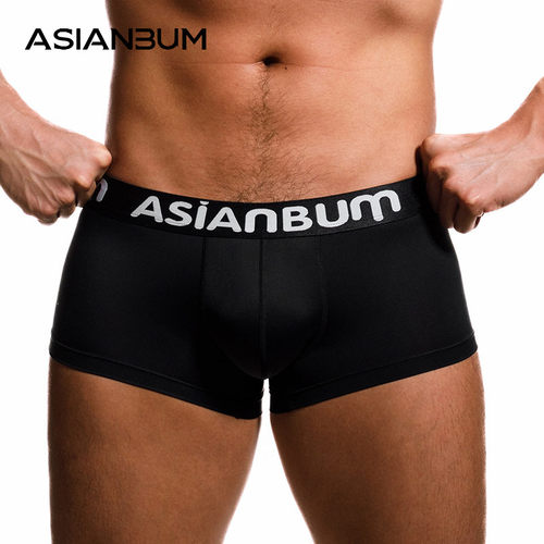 Asianbum网眼透气修身性感平角裤