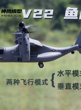 神鹰 鱼鹰V22垂直起降遥控飞机 可变翼航模 模型固定翼飞机