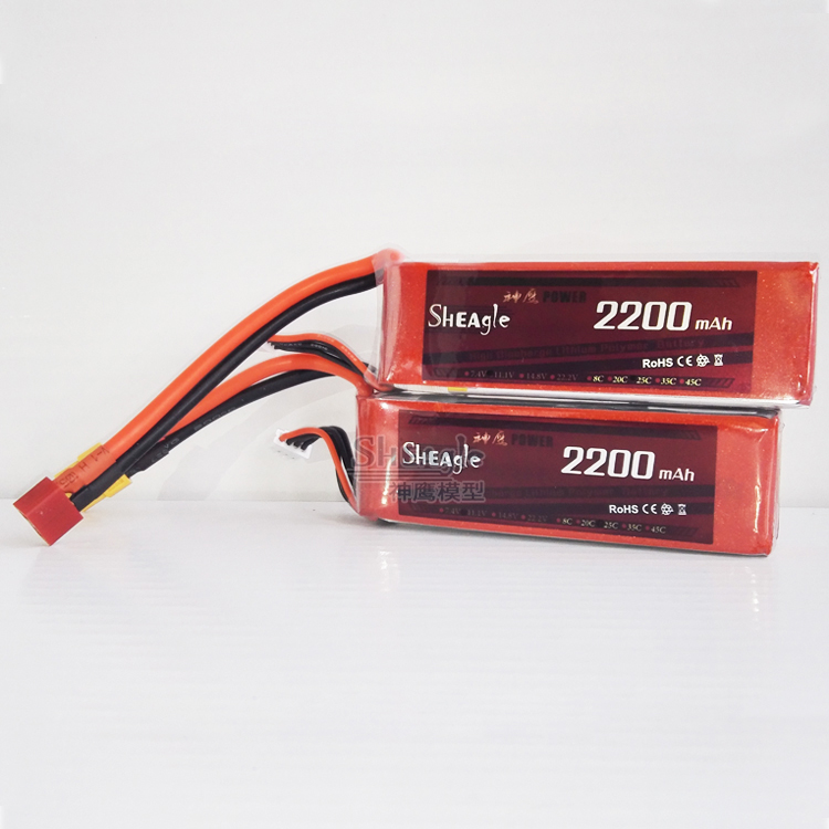 神鹰11.1V 2200MAH 25/35C遥控飞机锂电池3S固定翼航模多轴直升机