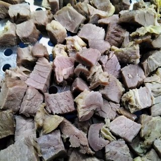白水牛肉粒5斤8成熟牛腩半成品商用加热牛腩煲火锅新鲜冷冻食材