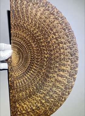 金丝楠木扇子便携中国折扇实木纸扇苏扇手工古风收藏品黑金瘤疤