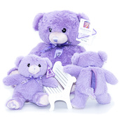 澳洲进口紫色毛绒小熊玩具钥匙扣内置购物袋创意礼品节日生日礼物