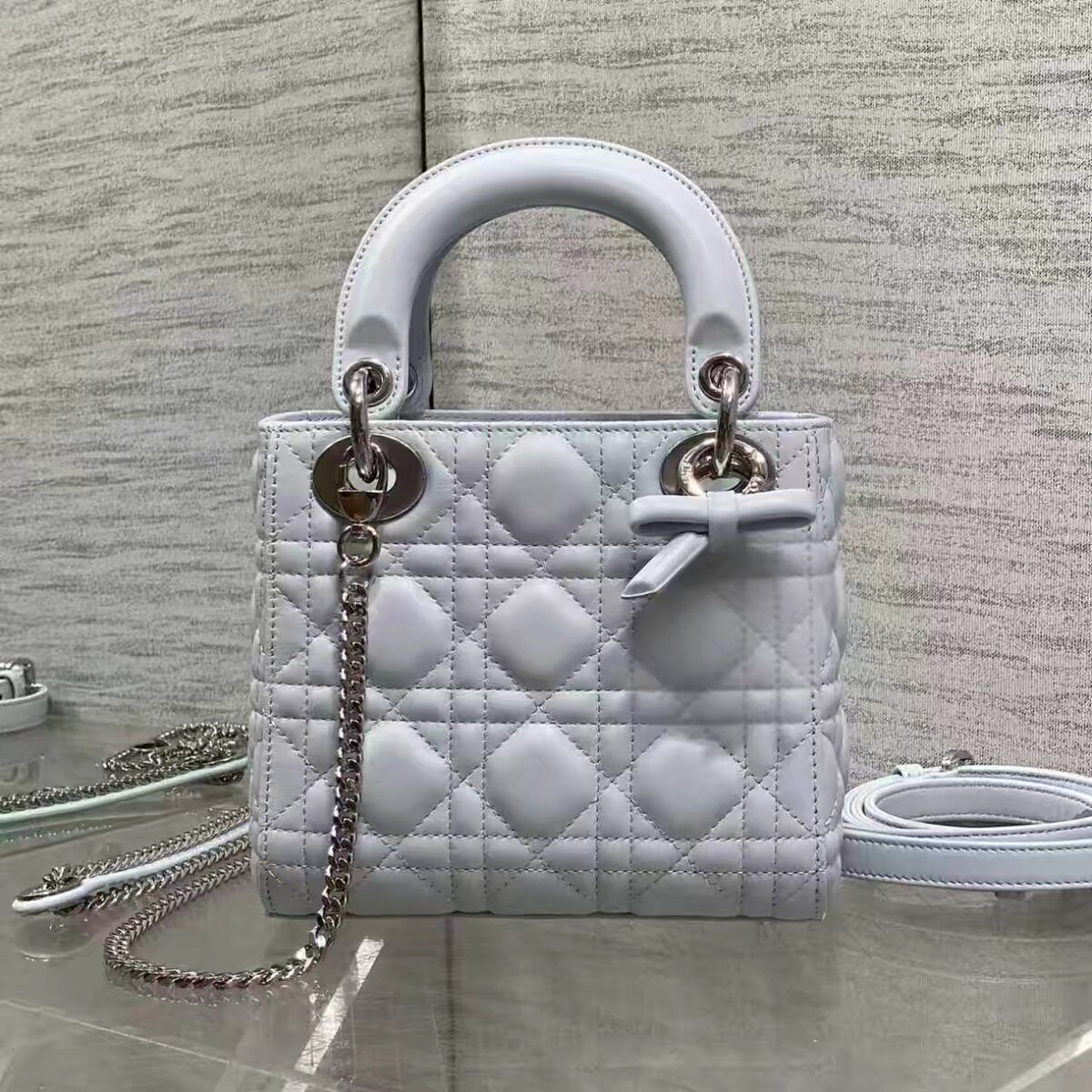 2026新款羊皮三格手提斜挎包通用款女包