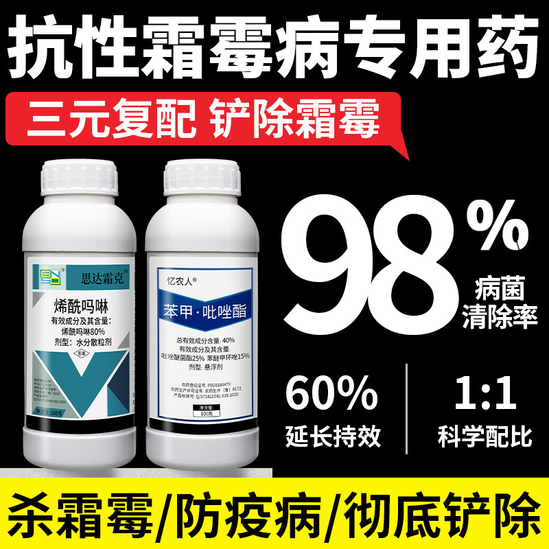霜霉病专用药早晚疫病甜黄瓜辣椒茄子草莓番茄果树杀菌剂效特农药