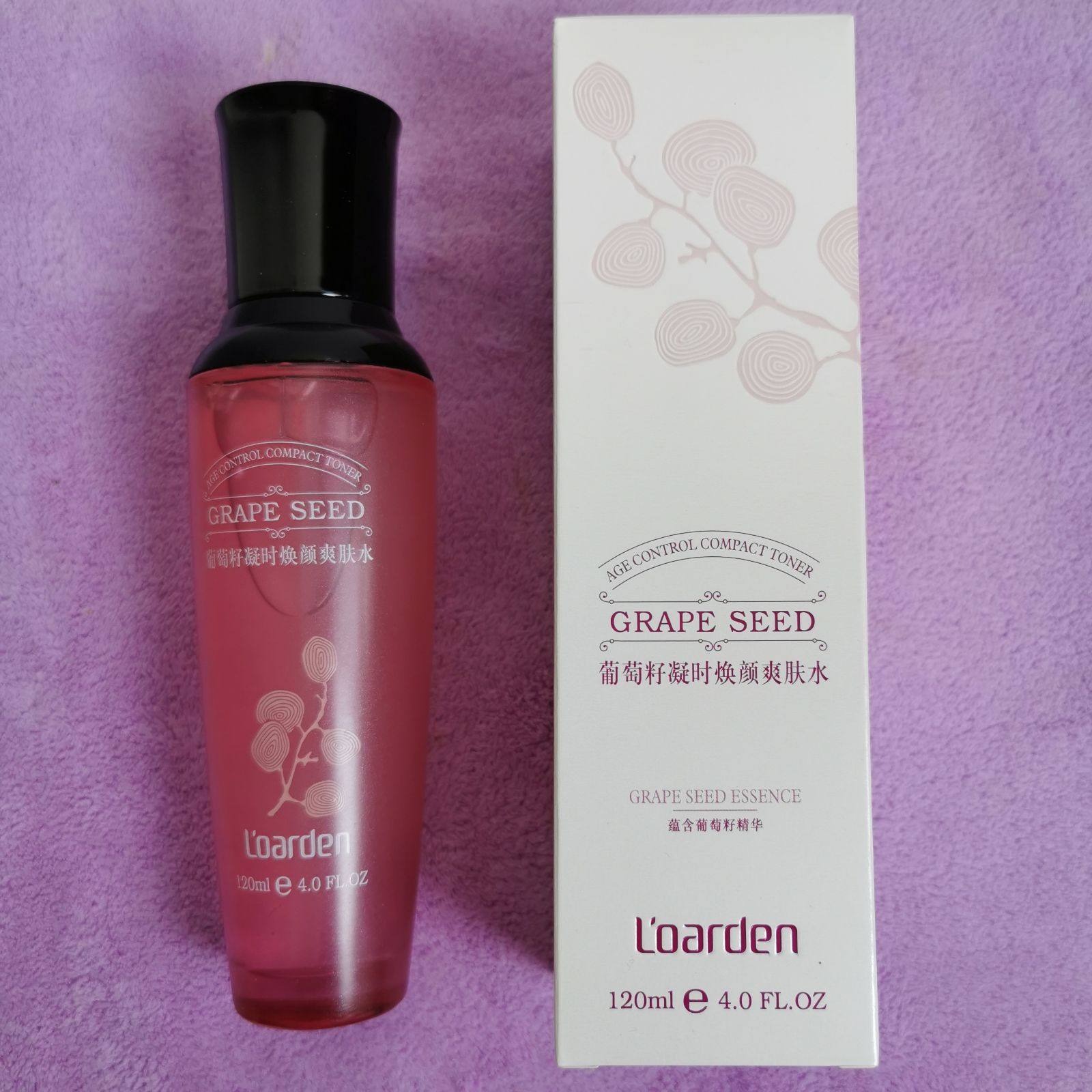 欧雅顿葡萄籽凝时焕颜爽肤水120毫升补水保湿