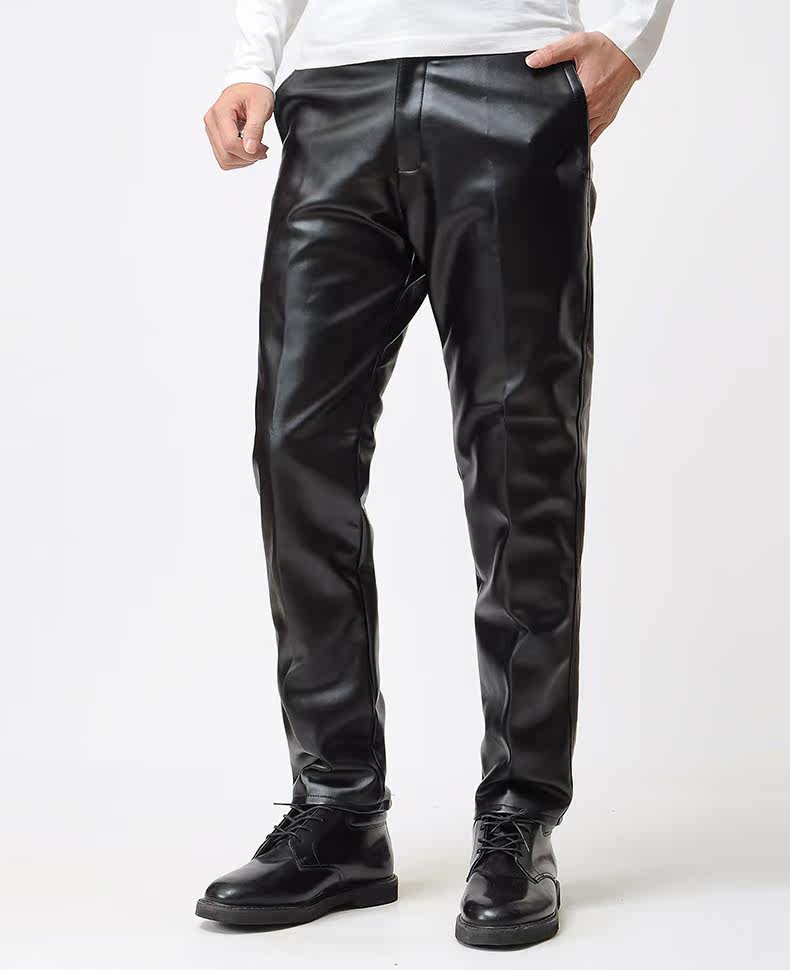 Pantalon cuir homme droit pour hiver - Ref 1494144 Image 3