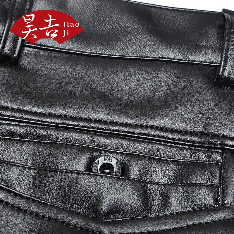 Pantalon cuir homme droit pour hiver - Ref 1489848 Image 5