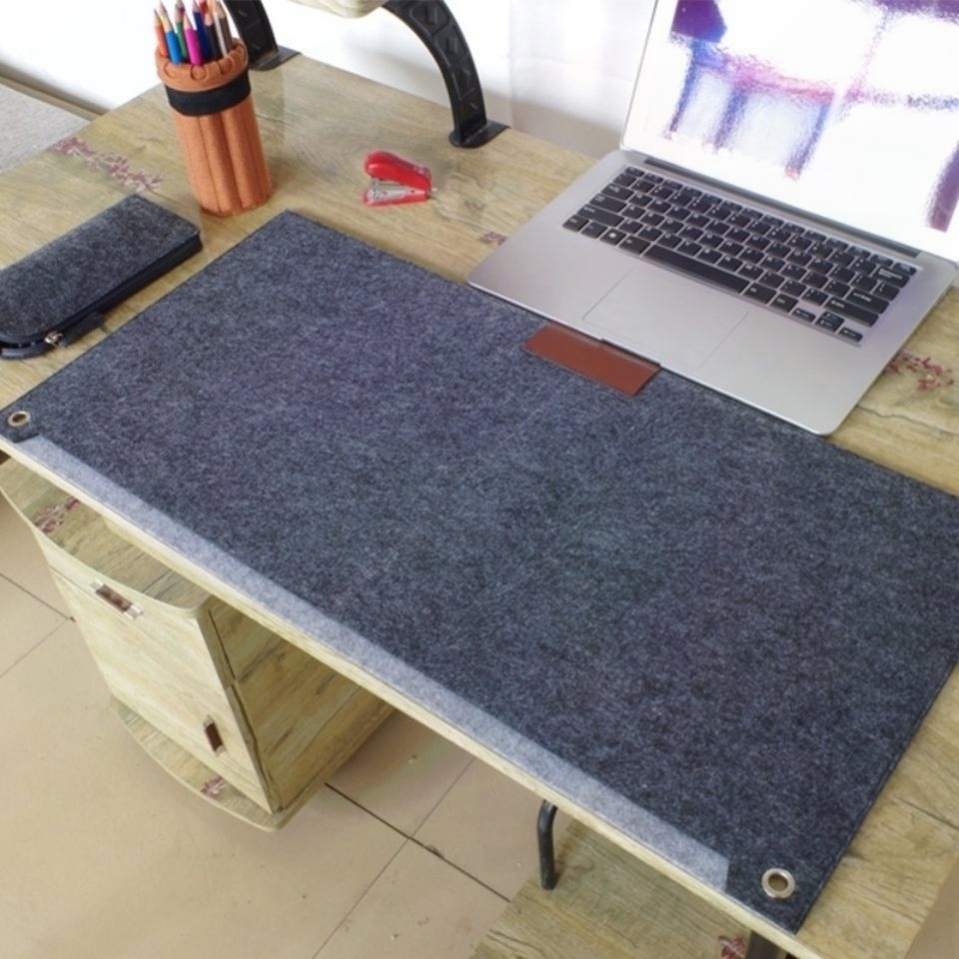 超大加厚羊毛毡鼠标垫电脑笔记本加厚键盘垫桌垫护腕桌面手肘垫