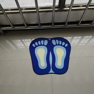 高清印花脚丫地垫地毯脚印地垫