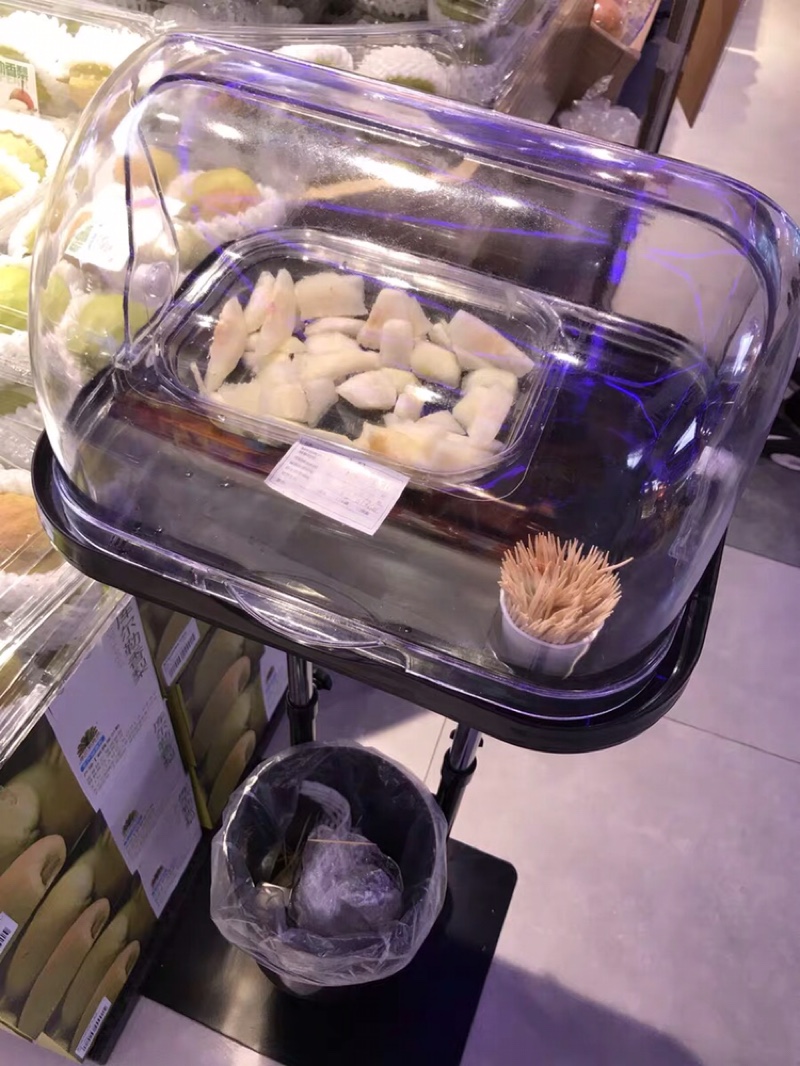 超市试吃盘甜品台零食自助餐保鲜盒透明点心水果盘蛋糕甜点架带盖