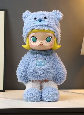 绒衣饼干公主女孩落地摆件卡通高级网红客厅电视柜装饰品轻奢
