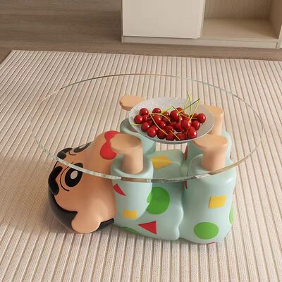 艺术蜡笔小新大型电视柜沙发旁边床头落地托盘搬家礼物装饰品摆件